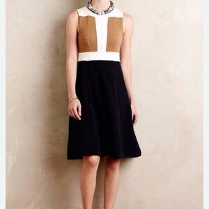 Anthropologie Cabled Colorblock Dress by Maeve,... size 4
